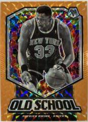 Patrick Ewing [Orange Fluorescent] #2 Basketball Cards 2019 Panini Mosaic Old School Prices