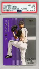 Shohei Ohtani [Purple] #PR-03 Baseball Cards 2018 Leaf Premier Rookies Prices