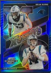 Brian Burns, Sam Darnold [Blue] #XO-6 Football Cards 2021 Panini Contenders Optic Xs and Os Prices