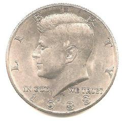 1988 D Coins Kennedy Half Dollar Prices