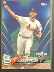 Adam Wainwright [Blue Foil] #94 Baseball Cards 2018 Topps Opening Day Prices
