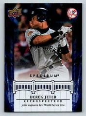 Derek Jeter #DJ14 Baseball Cards 2008 Upper Deck Spectrum Jeter Retrospectrum Prices