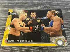 Rousey vs Carmouche [Gold] Ufc Cards 2015 Topps UFC Chronicles Prices