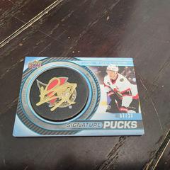 Brady Tkachuk [Team Logo] Hockey Cards 2022 Upper Deck Trilogy Signature Pucks Prices