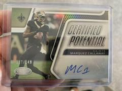 Marquez Callaway #CPS-MCA Football Cards 2022 Panini Certified Potential Signatures Prices