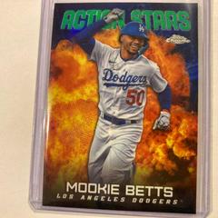 Mookie Betts [Green] Baseball Cards 2023 Topps Chrome Update Action Stars Prices
