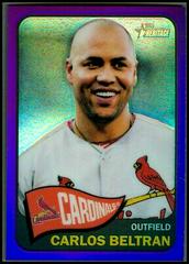 Carlos Beltran [Purple Refractor] #43 Baseball Cards 2014 Topps Heritage Chrome Prices