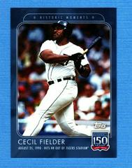 Cecil Fielder Baseball Cards 2019 Topps 150 Years of Baseball Prices