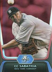 CC Sabathia #88 Baseball Cards 2012 Bowman Platinum Prices