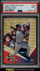 Derek Jeter [Pattern 29] #24A Baseball Cards 1999 Topps Tek Gold Prices
