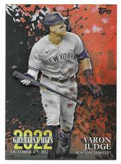 Aaron Judge [Black] Baseball Cards 2023 Topps 2022 Greatest Hits Prices