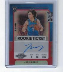 Josh Giddey [Variation Autograph Red] Basketball Cards 2021 Panini Contenders Optic Prices