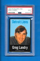 Greg Landry Football Cards 1972 NFLPA Iron Ons Prices