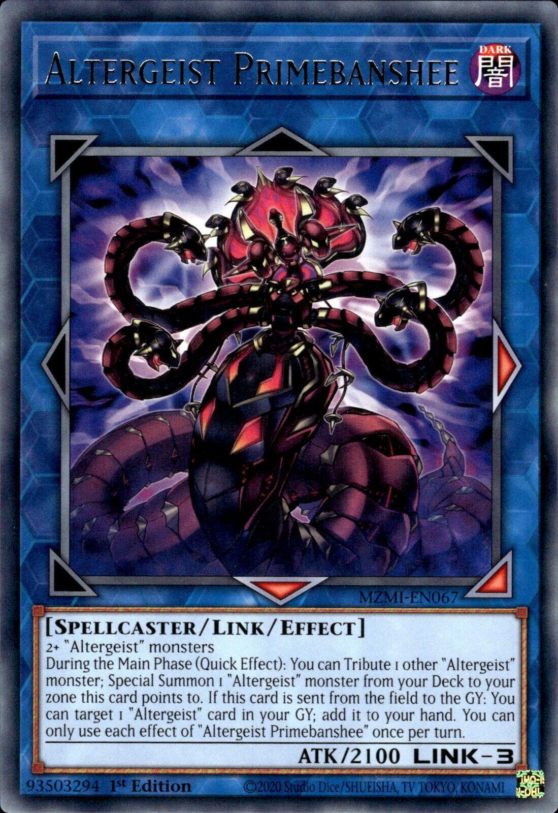 Altergeist Primebanshee MZMI-EN067 YuGiOh Maze of Millennia