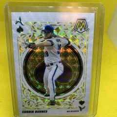 Corbin Burnes [Reactive Yellow] #A-11 Baseball Cards 2022 Panini Mosaic Aces Prices