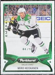 Miro Heiskanen [Emerald Ice] Hockey Cards 2021 Parkhurst Prices