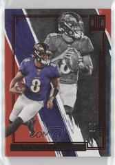Lamar Jackson [Ruby] #5 Football Cards 2022 Panini Impeccable Prices