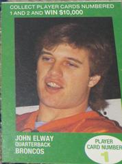 John Elway #1 Football Cards 1990 British Petroleum Prices