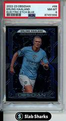 Erling Haaland [Blue] #68 Soccer Cards 2022 Panini Obsidian Prices