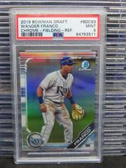 Wander Franco [Fielding Refractor] #BDC-93 Baseball Cards 2019 Bowman Draft Chrome Prices