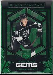 Jordan Spence [Green] #RG-JS Hockey Cards 2022 Upper Deck Black Diamond Rookie Gems Prices