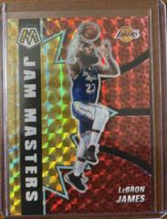LeBron James [Reactive Yellow] Basketball Cards 2020 Panini Mosaic Jam Masters Prices