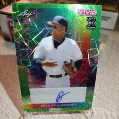Brailer Guerrero [Green Laser] #BA-BG1 Baseball Cards 2023 Leaf Vivid Autograph Prices