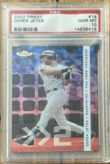 Derek Jeter #14 Baseball Cards 2002 Finest Prices