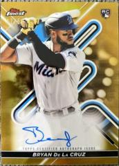 Bryan De La Cruz [Gold] #FA-BD Baseball Cards 2022 Topps Finest Autographs Prices