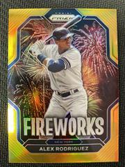 Alex Rodriguez [Gold] #F20 Baseball Cards 2023 Panini Prizm Fireworks Prices