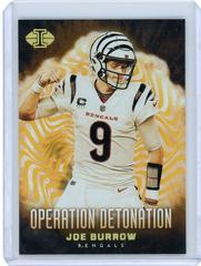 Joe Burrow [Gold] #7 Football Cards 2023 Panini Illusions Operation Detonation Prices