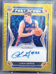 Luka Garza [Gold] Basketball Cards 2021 Panini Prizm Fast Break Rookie Autographs Prices