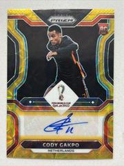Cody Gakpo [Choice Gold] Soccer Cards 2022 Panini Prizm World Cup Signatures Prices