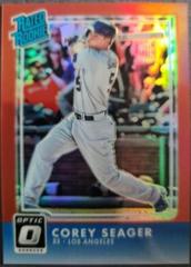 Corey Seager [Red] #32 Baseball Cards 2016 Panini Donruss Optic Prices
