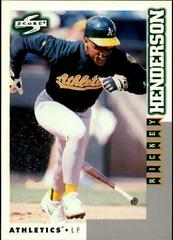 Rickey Henderson #205 Baseball Cards 1998 Score Rookie Traded Prices