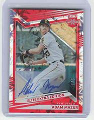 Adam Mazur [Red Signature] #53 Baseball Cards 2022 Panini Elite Extra Edition Prices