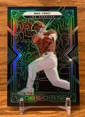 Mike Trout [Green] #29 Baseball Cards 2022 Panini Chronicles Obsidian Prices