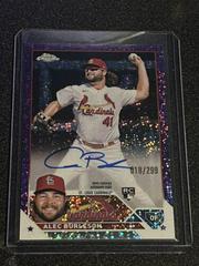 Alec Burleson [Purple Speckle] #RA-AB Baseball Cards 2023 Topps Chrome Rookie Autographs Prices