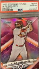 Alec Burleson [Magenta] #BSR-44 Baseball Cards 2023 Bowman Sterling Prices