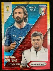 Andrea Pirlo, Steven Gerrard [Red Prizm] Soccer Cards 2014 Panini Prizm World Cup Matchups Prices