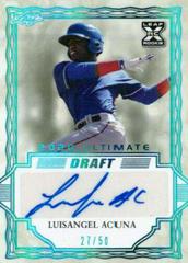 Luisangel Acuna [Platinum Spectrum] #BA-LA1 Baseball Cards 2020 Leaf Ultimate Autographs Prices