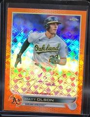 Matt Olson [Orange] #CA-MO Baseball Cards 2022 Topps Chrome Logofractor Autographs Prices
