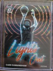 Cade Cunningham [Red Wave] #11 Basketball Cards 2022 Panini Donruss Optic Lights Out Prices