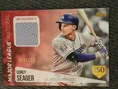 Corey Seager [150th Anniversary] Baseball Cards 2019 Topps Major League Material Prices