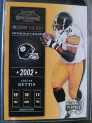 Jerome Bettis [10th Anniversary] Football Cards 2002 Playoff Contenders Prices