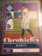 Bo Bichette [Purple] #33 Baseball Cards 2022 Panini Chronicles Prices