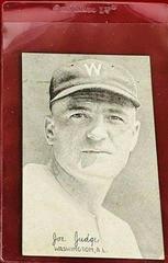 Joe Judge Baseball Cards 1922 Exhibits Prices