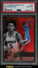 DE'Aaron Fox [Red] #189 Basketball Cards 2017 Panini Essentials Prices