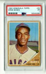 Ernie Banks Baseball Cards 1962 Venezuela Topps Prices