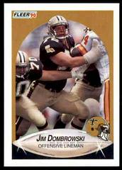 Jim Dombrowski #185 Football Cards 1990 Fleer Prices
